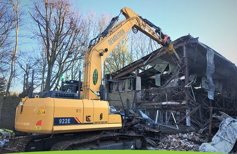 Demolition site in Lordswood, Kent