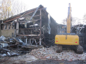 Demolition site in Lordswood, Kent