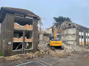 Demolition of former nurses accommodation