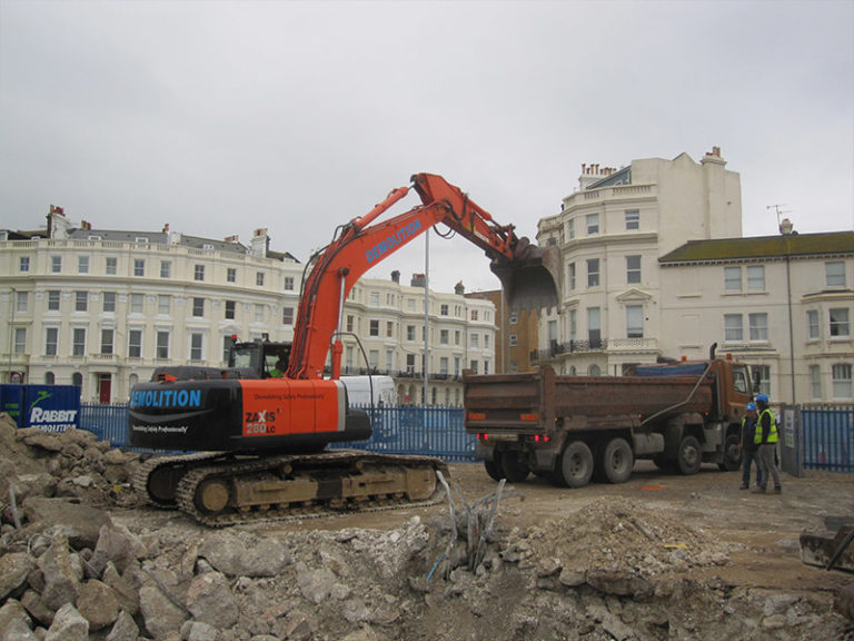 demolition site kingsway hove sussex