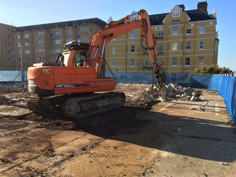 demolition site kingsway hove sussex