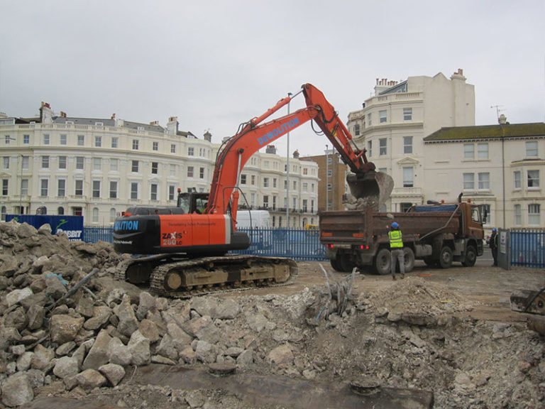 demolition site kingsway hove sussex